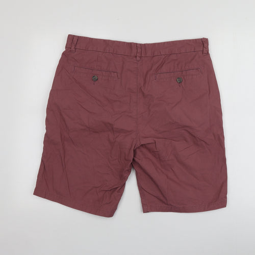 F&F Mens Purple  Cotton Chino Shorts Size 36  Regular