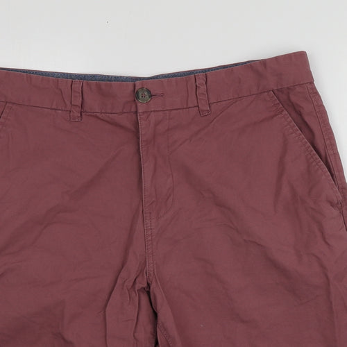 F&F Mens Purple  Cotton Chino Shorts Size 36  Regular