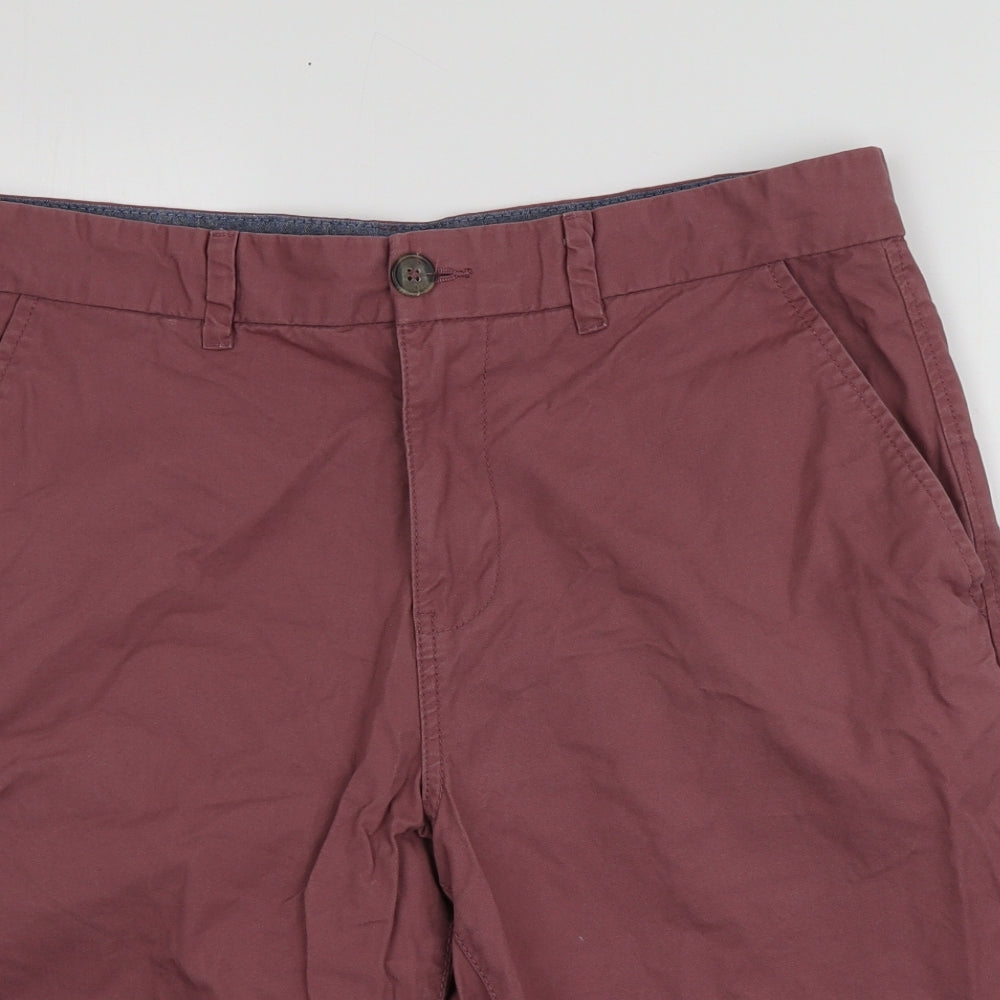 F&F Mens Purple  Cotton Chino Shorts Size 36  Regular