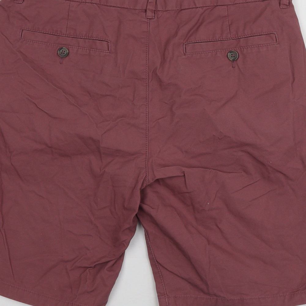 F&F Mens Purple  Cotton Chino Shorts Size 36  Regular
