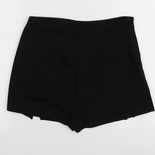 SheIn Womens Black  Polyester Mini Skirt Size M    - Skirt short