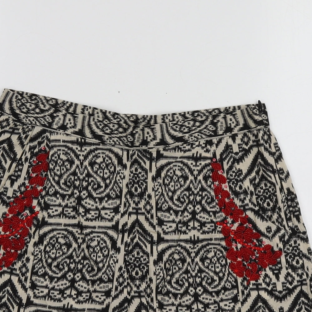ASOS Womens Multicoloured Geometric Cotton Chino Shorts Size 8  Regular