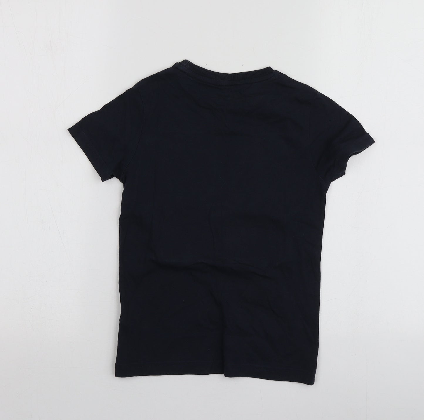 Star Wars Boys Blue Geometric 100% Cotton Basic T-Shirt Size 6-7 Years Round Neck