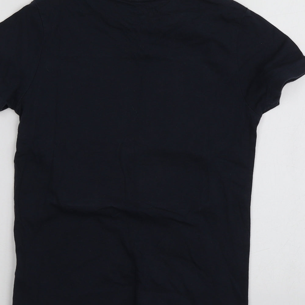 Star Wars Boys Blue Geometric 100% Cotton Basic T-Shirt Size 6-7 Years Round Neck