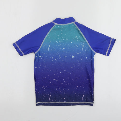 Star Wars Boys Blue Geometric Polyester Basic T-Shirt Size 5 Years Round Neck