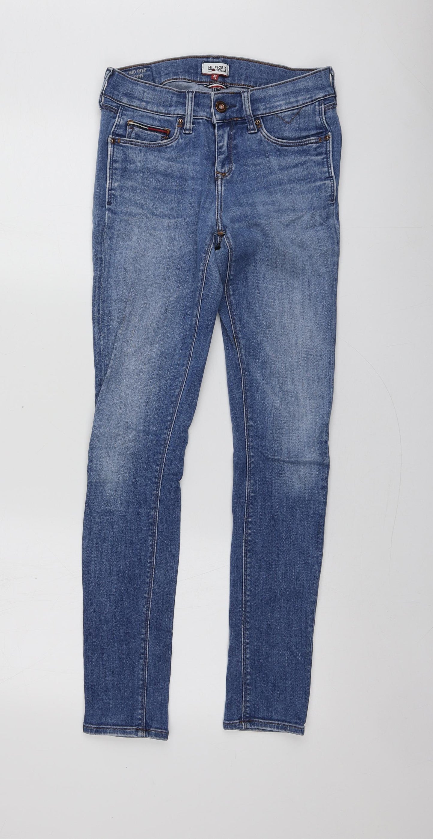 Tommy Hilfiger Womens Blue  Cotton Skinny Jeans Size 26 L26 in Regular