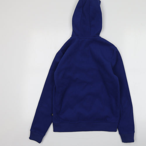 United Colors of Benetton Boys Blue  Polyester Full Zip Hoodie Size 11-12 Years