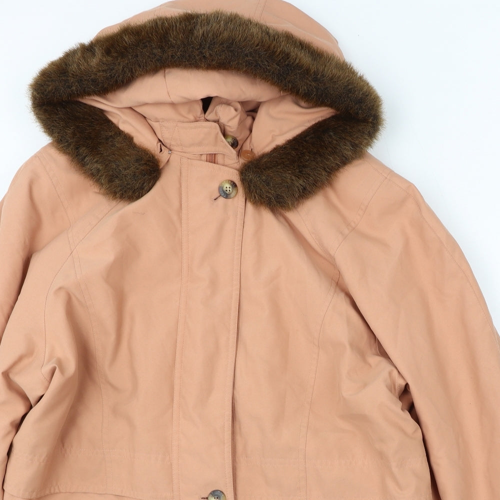 Marks and Spencer Womens Pink   Jacket  Size 12  Button