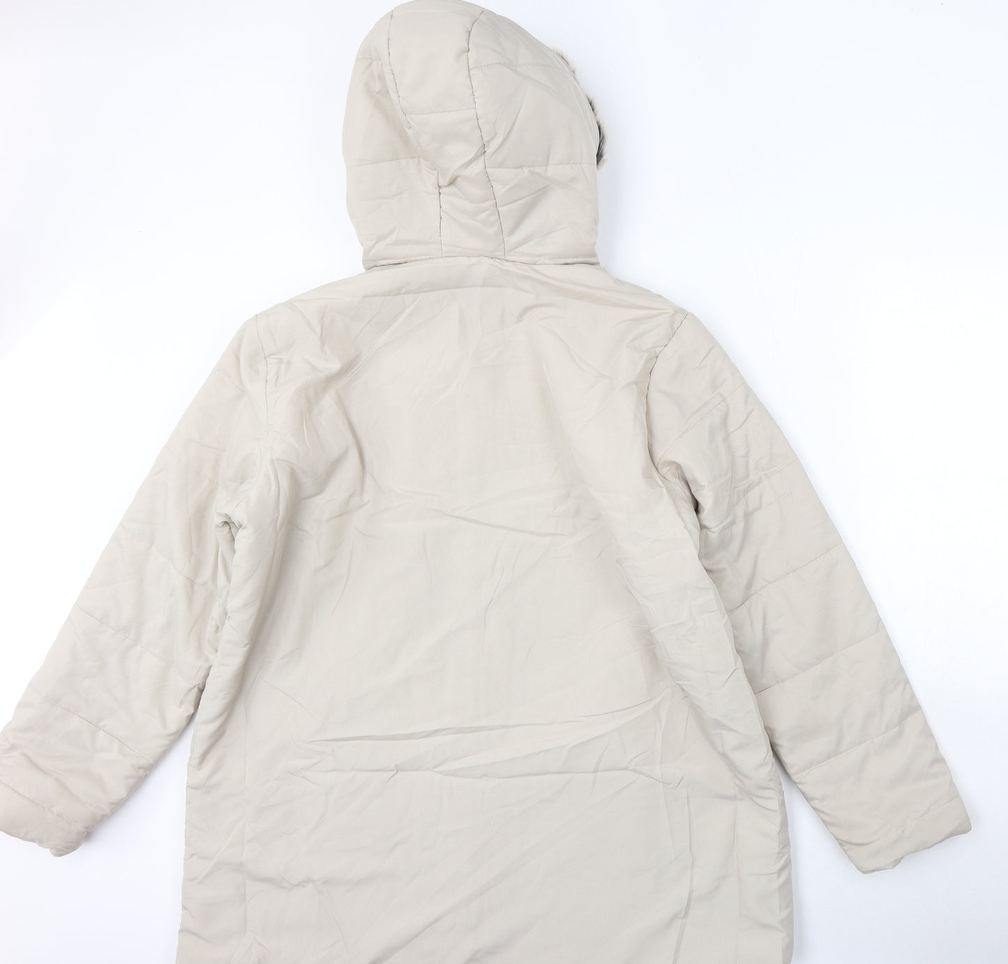 Preworn Womens Beige   Jacket  Size L  Zip