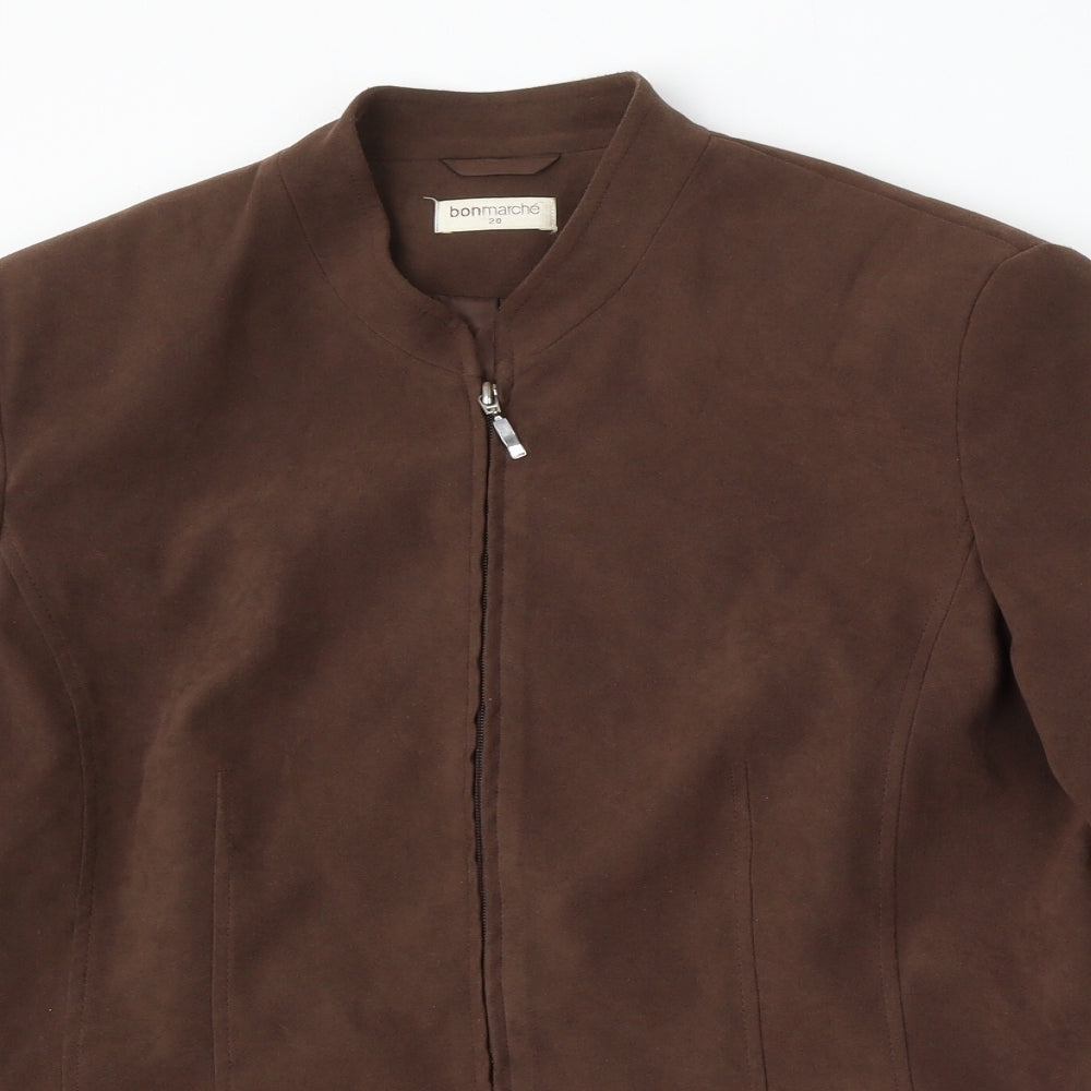 Bonmarché Womens Brown   Jacket  Size 20  Zip