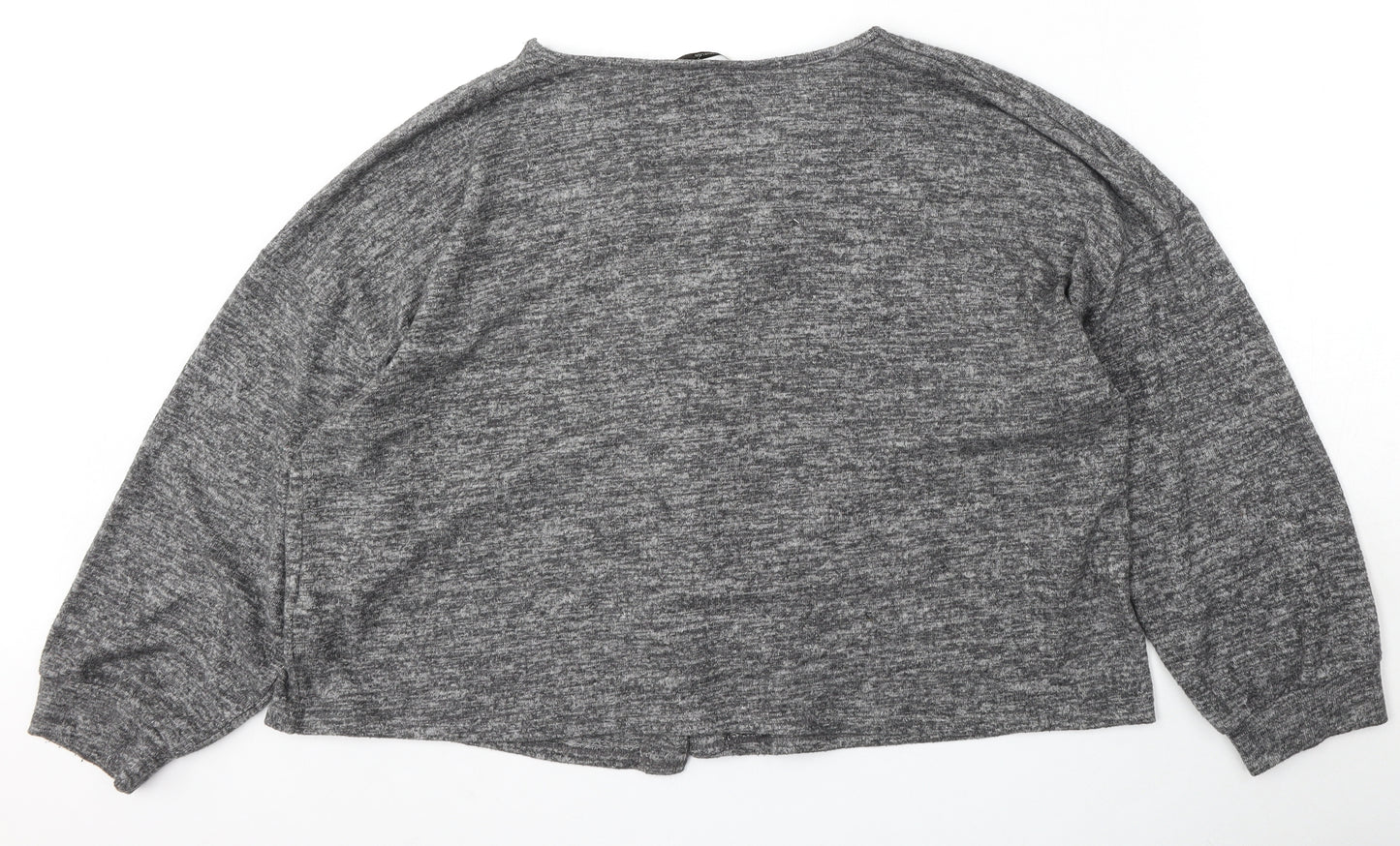 George Womens Grey V-Neck  Viscose Cardigan Jumper Size 20