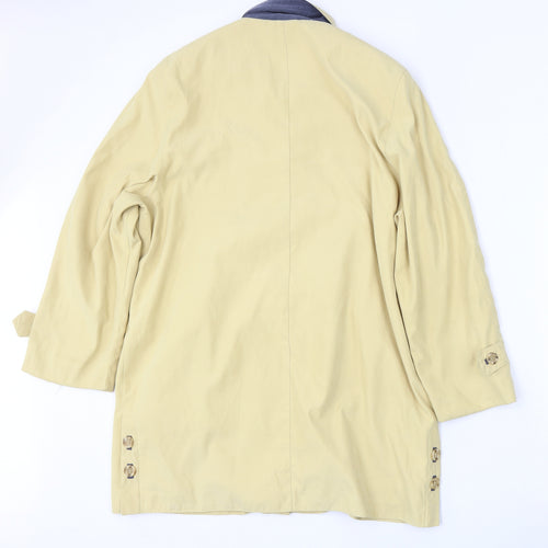 Design Essentials Womens Yellow   Jacket  Size 16  Button