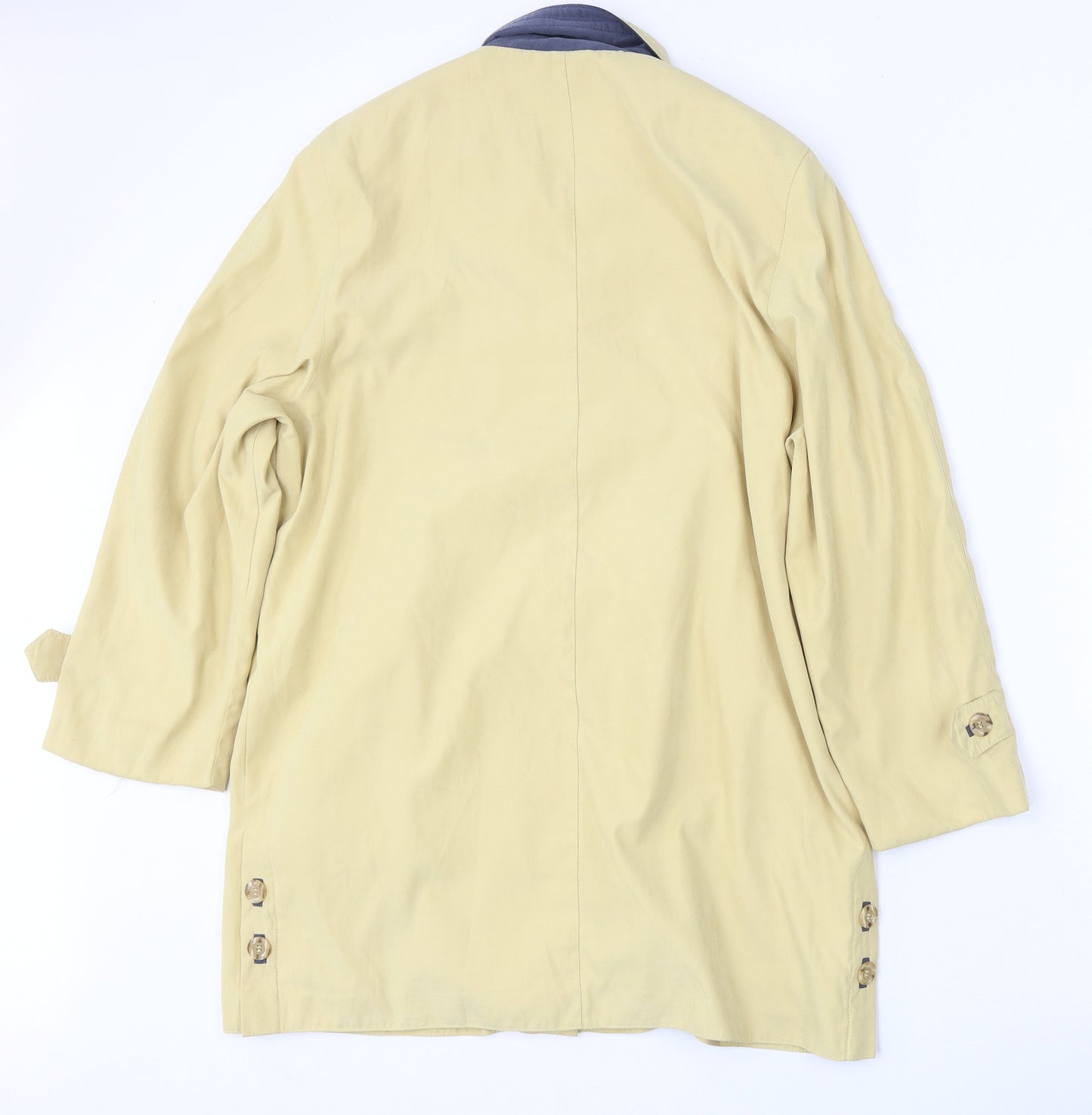 Design Essentials Womens Yellow   Jacket  Size 16  Button