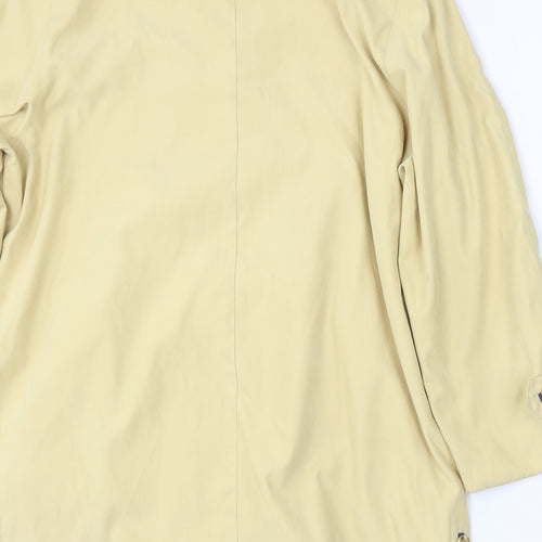 Design Essentials Womens Yellow   Jacket  Size 16  Button