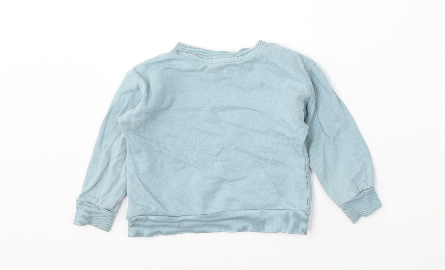 Nutmeg Boys Blue  Cotton Pullover Jumper Size 18-24 Months