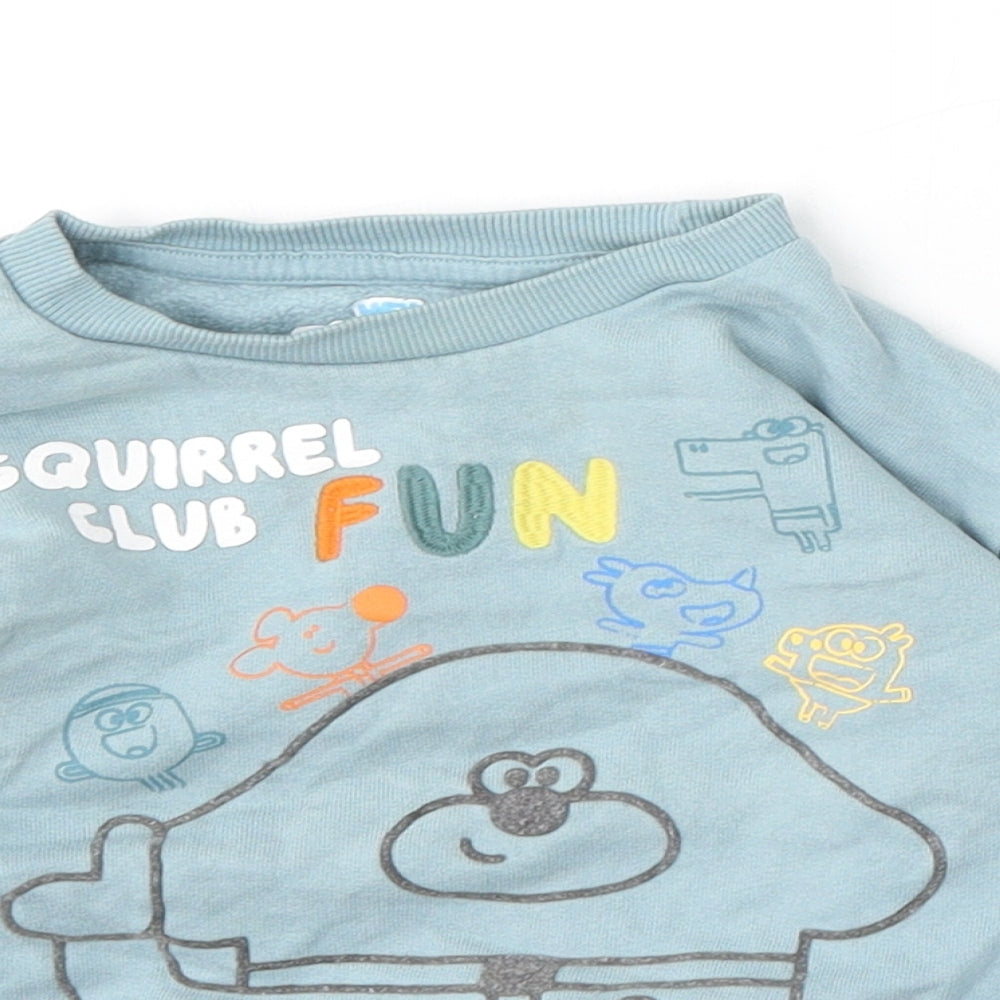 Nutmeg Boys Blue  Cotton Pullover Jumper Size 18-24 Months