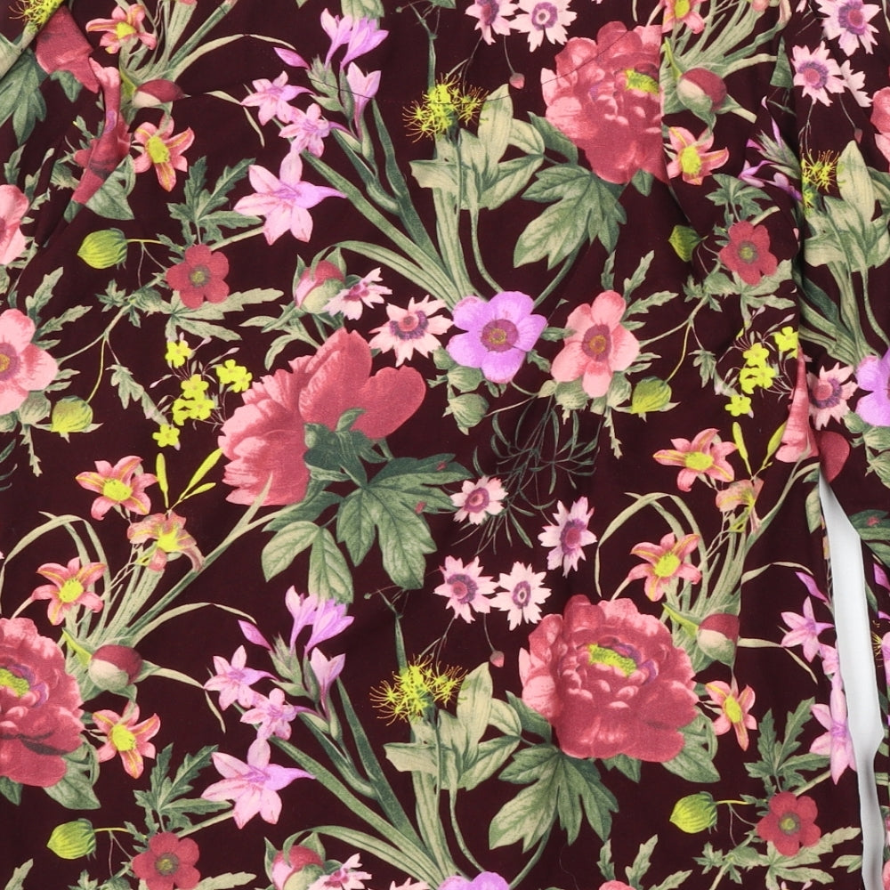 NEXT Womens Multicoloured Floral Polyester Pullover Sweatshirt Size M