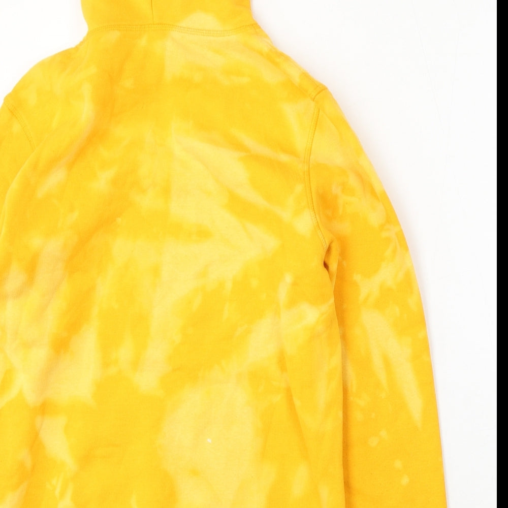 H&M Mens Gold  Cotton Pullover Hoodie Size S