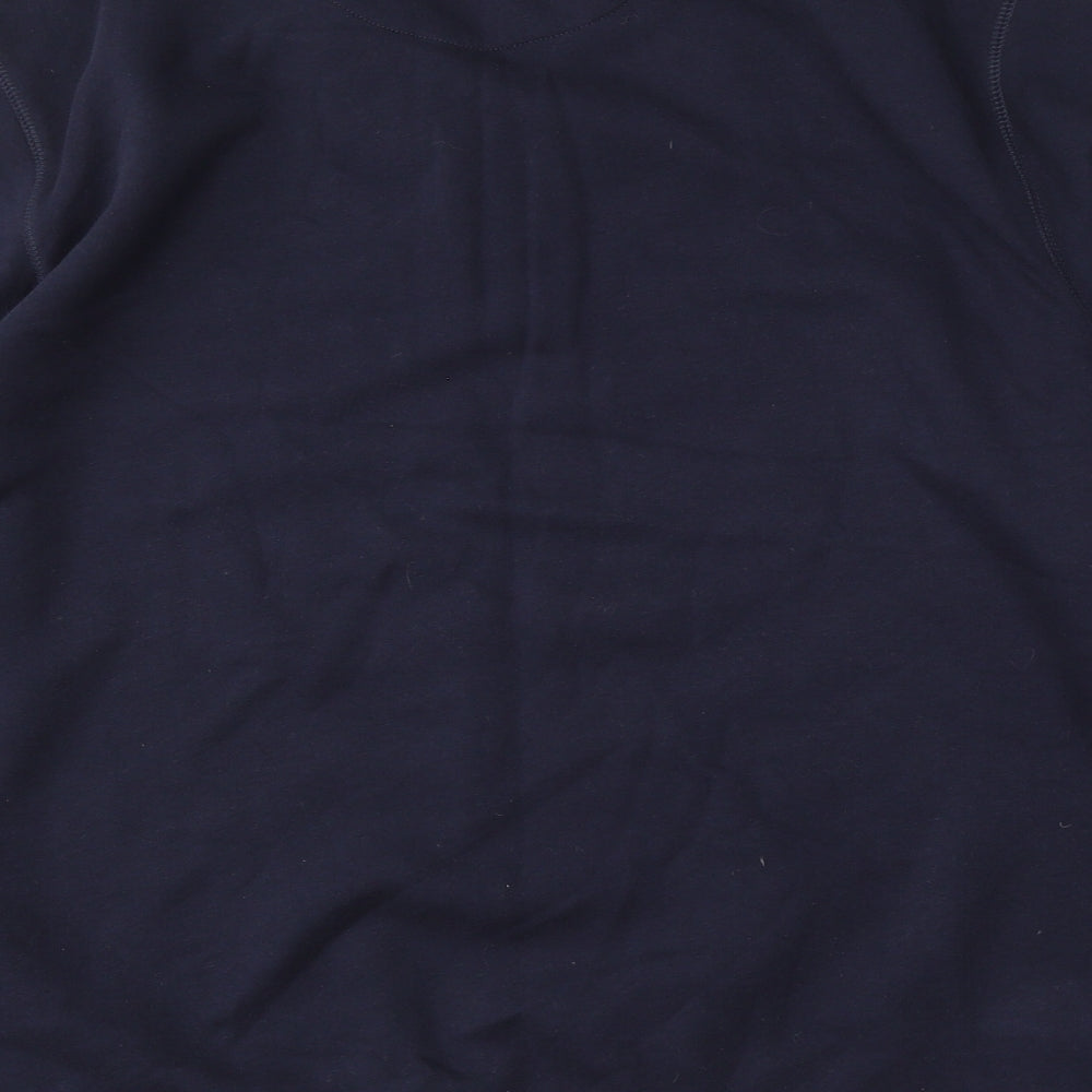 Lincoln Mens Black  Cotton Pullover Sweatshirt Size 2XL