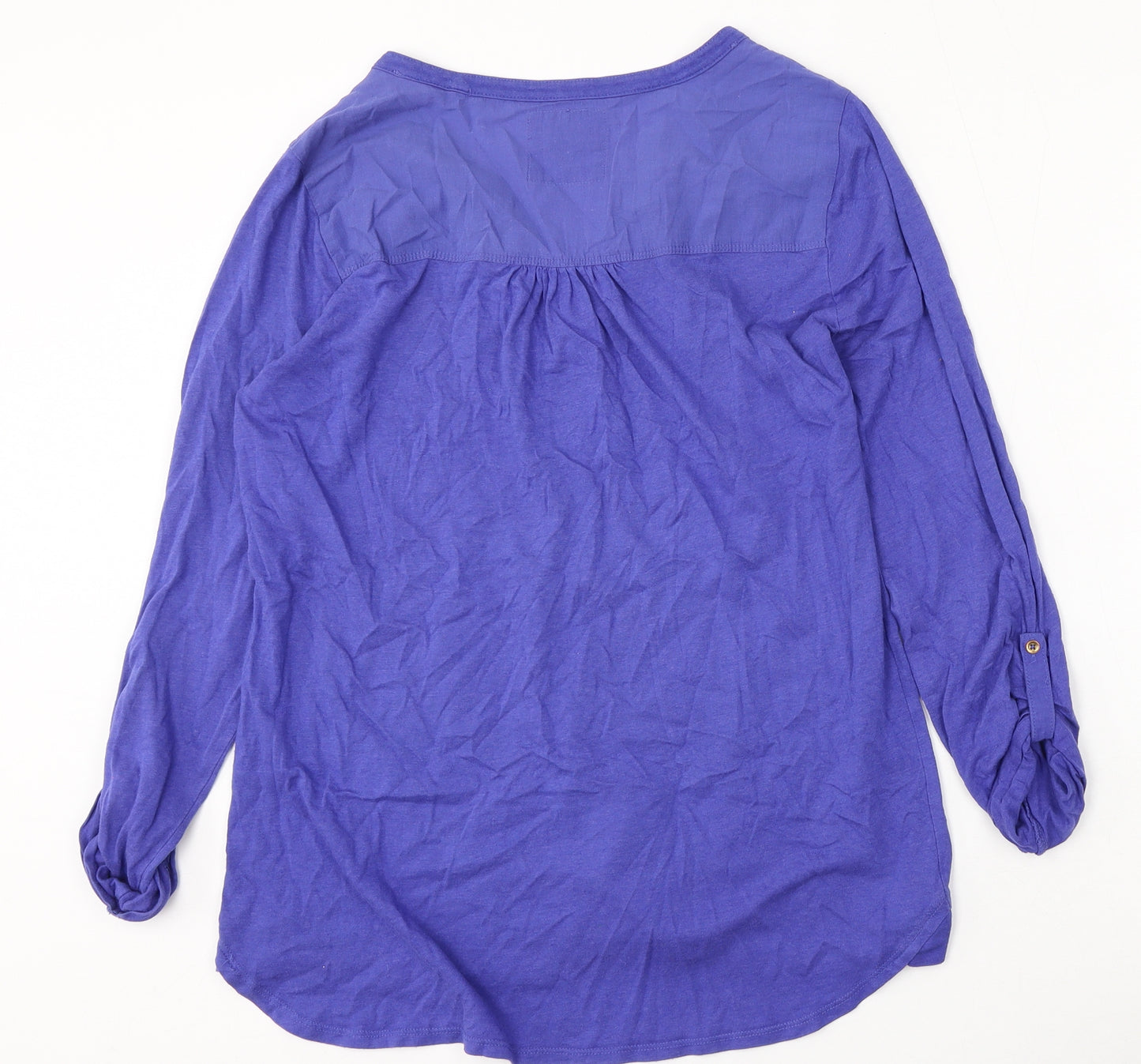 TU Womens Purple Round Neck  Cotton Pullover Jumper Size 14