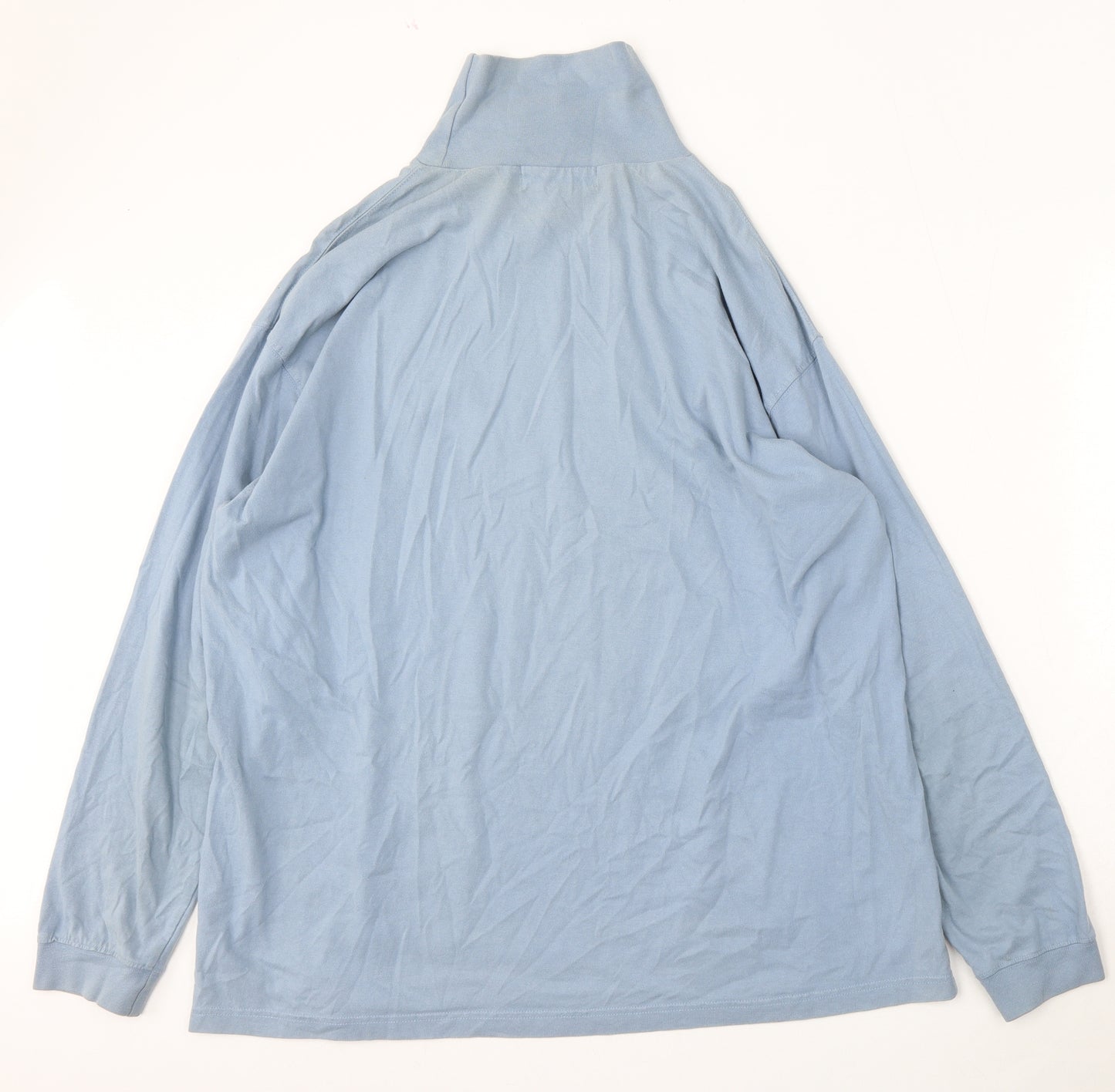 Cotton Traders Womens Blue  Cotton Pullover Sweatshirt Size 2XL