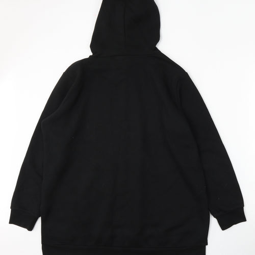 Very Womens Black  Cotton Pullover Hoodie Size 18