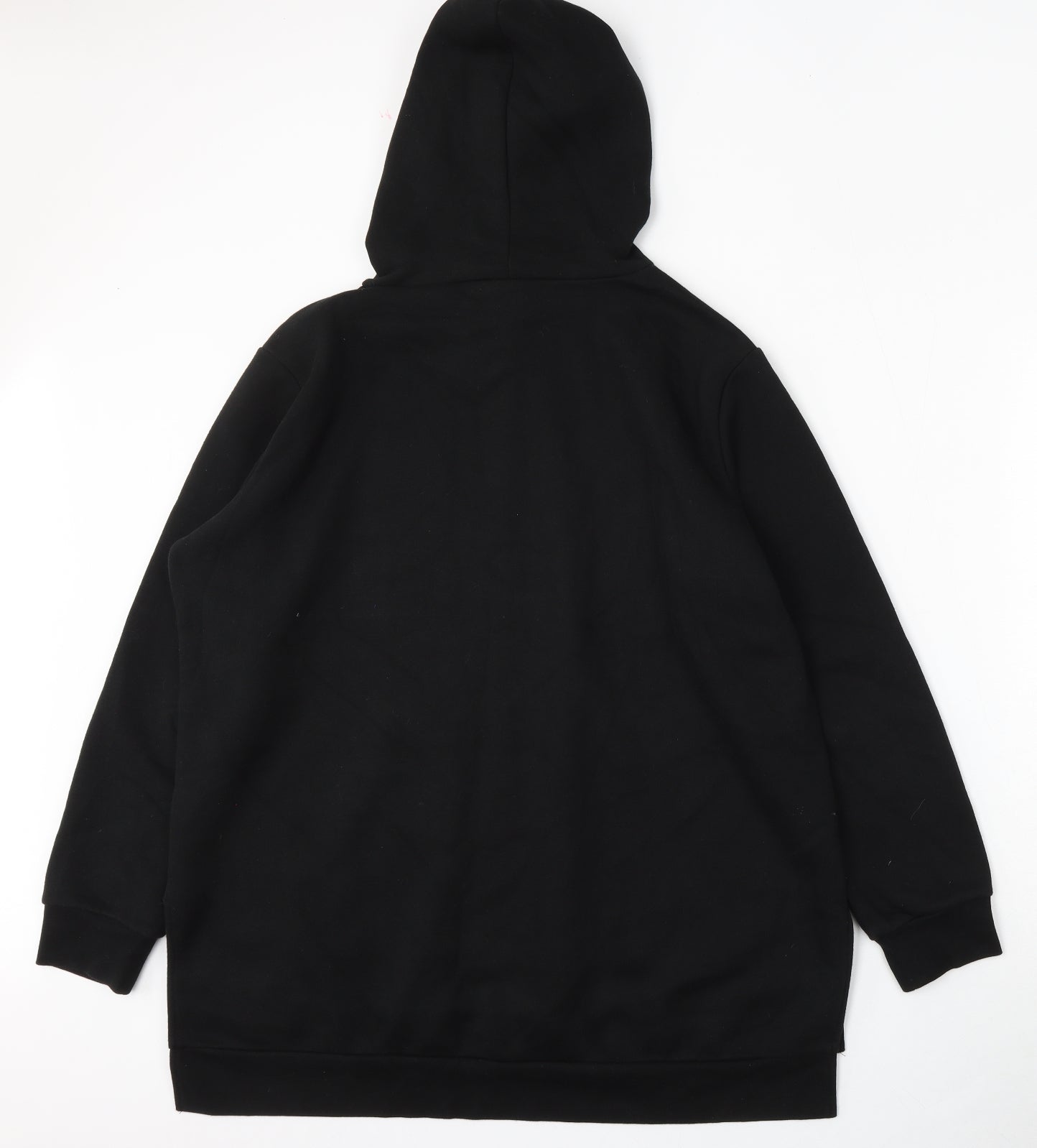 Very Womens Black  Cotton Pullover Hoodie Size 18