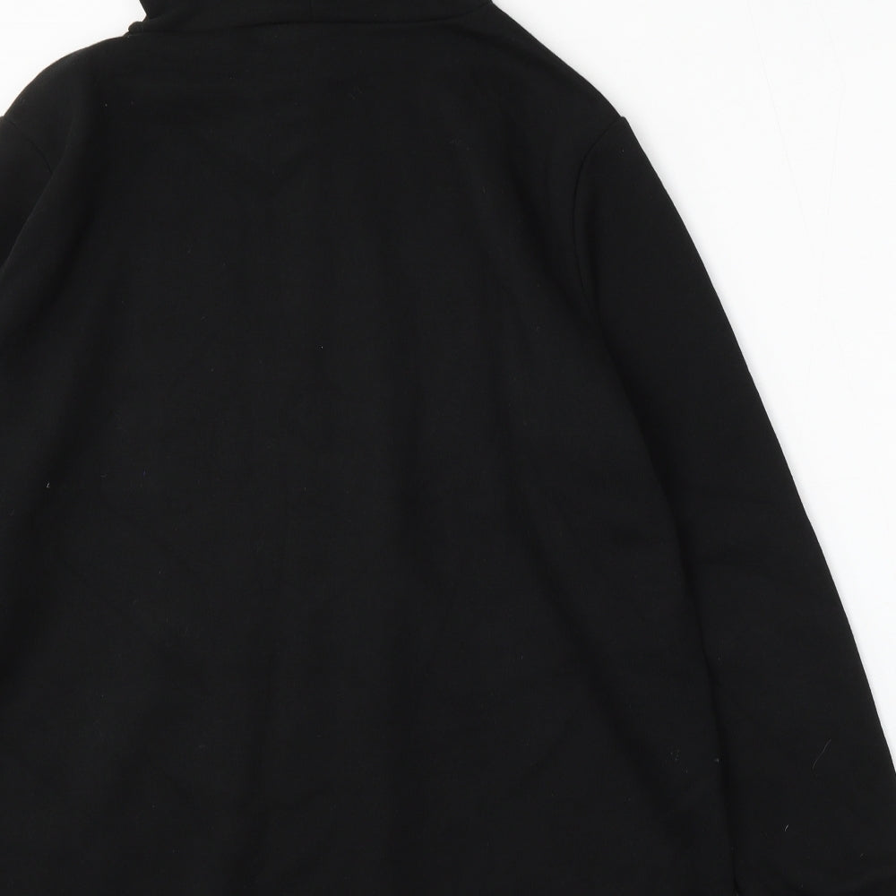 Very Womens Black  Cotton Pullover Hoodie Size 18