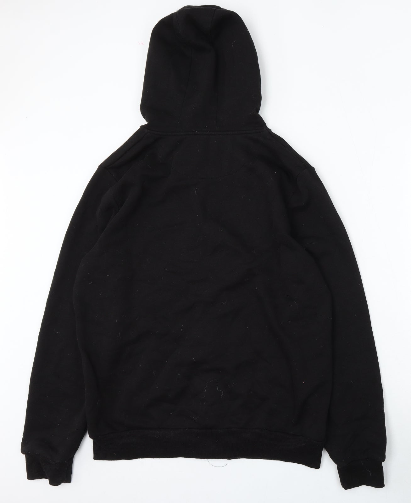 Primark Mens Black  Cotton Full Zip Hoodie Size XL