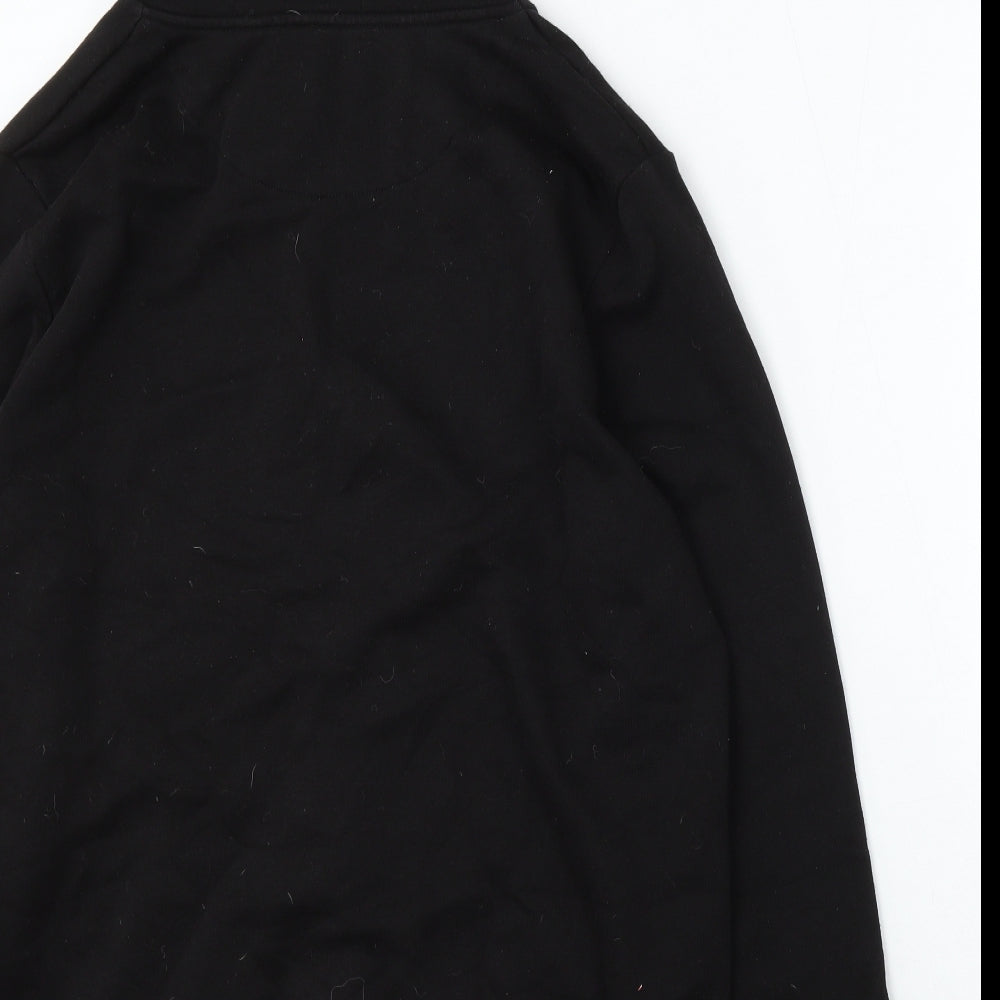 Primark Mens Black  Cotton Full Zip Hoodie Size XL