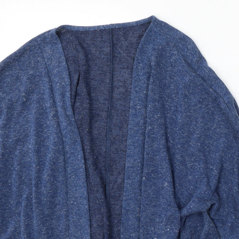 Nutmeg Womens Blue V-Neck  Polyester Cardigan Jumper Size 18