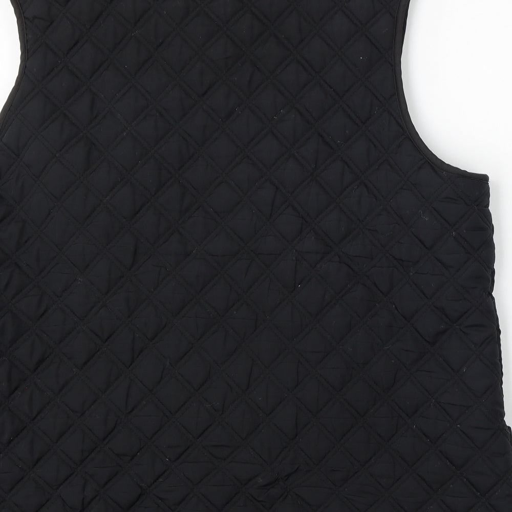 Preworn Womens Black   Gilet Jacket Size 22