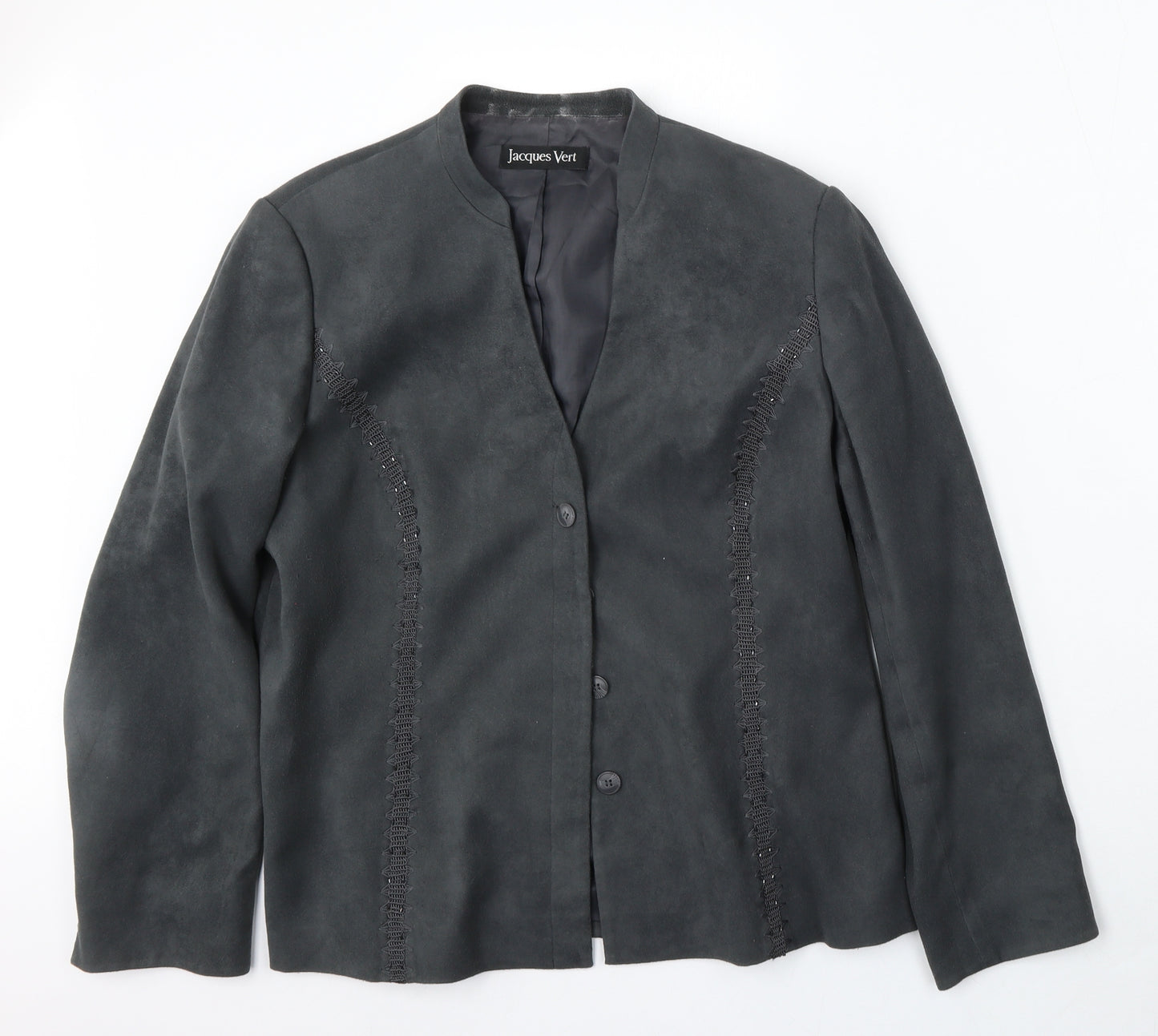Jacques Vert Womens Grey   Jacket  Size 16  Button