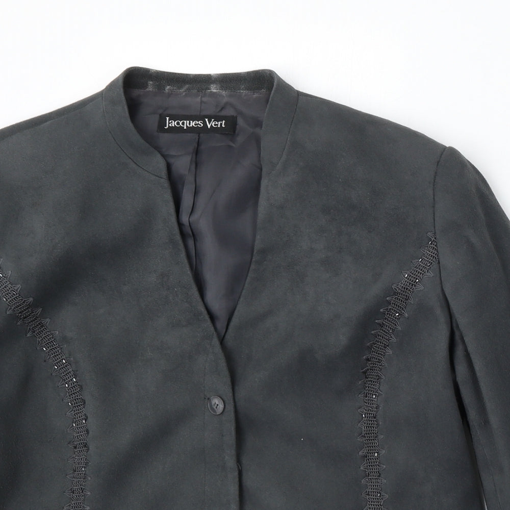 Jacques Vert Womens Grey   Jacket  Size 16  Button