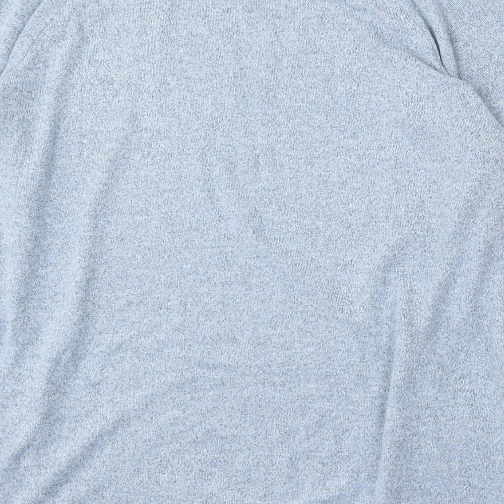 Preworn Womens Blue Round Neck  Cotton Pullover Jumper Size 2XL