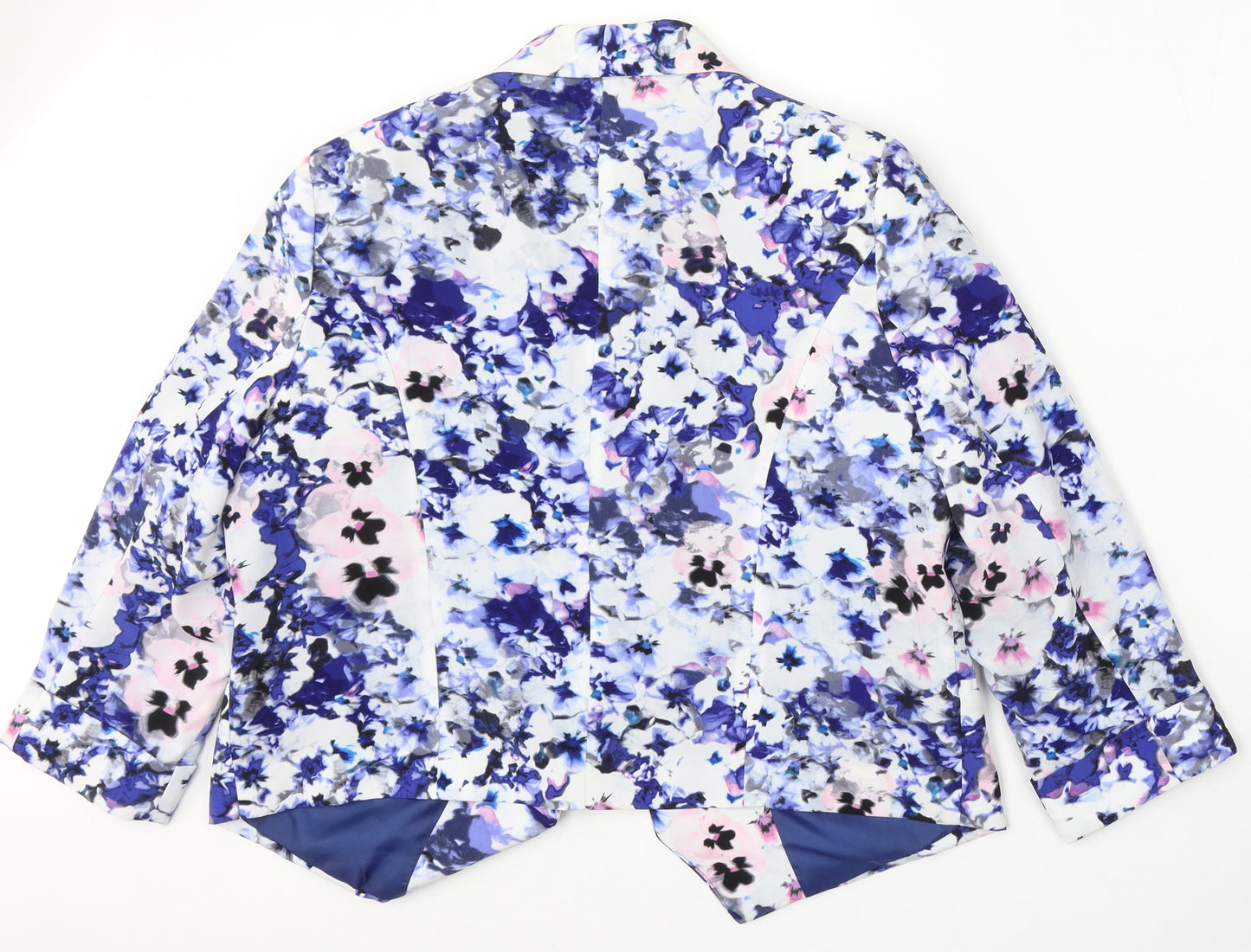 Papaya Womens Multicoloured Floral Polyester Jacket Blazer Size 18