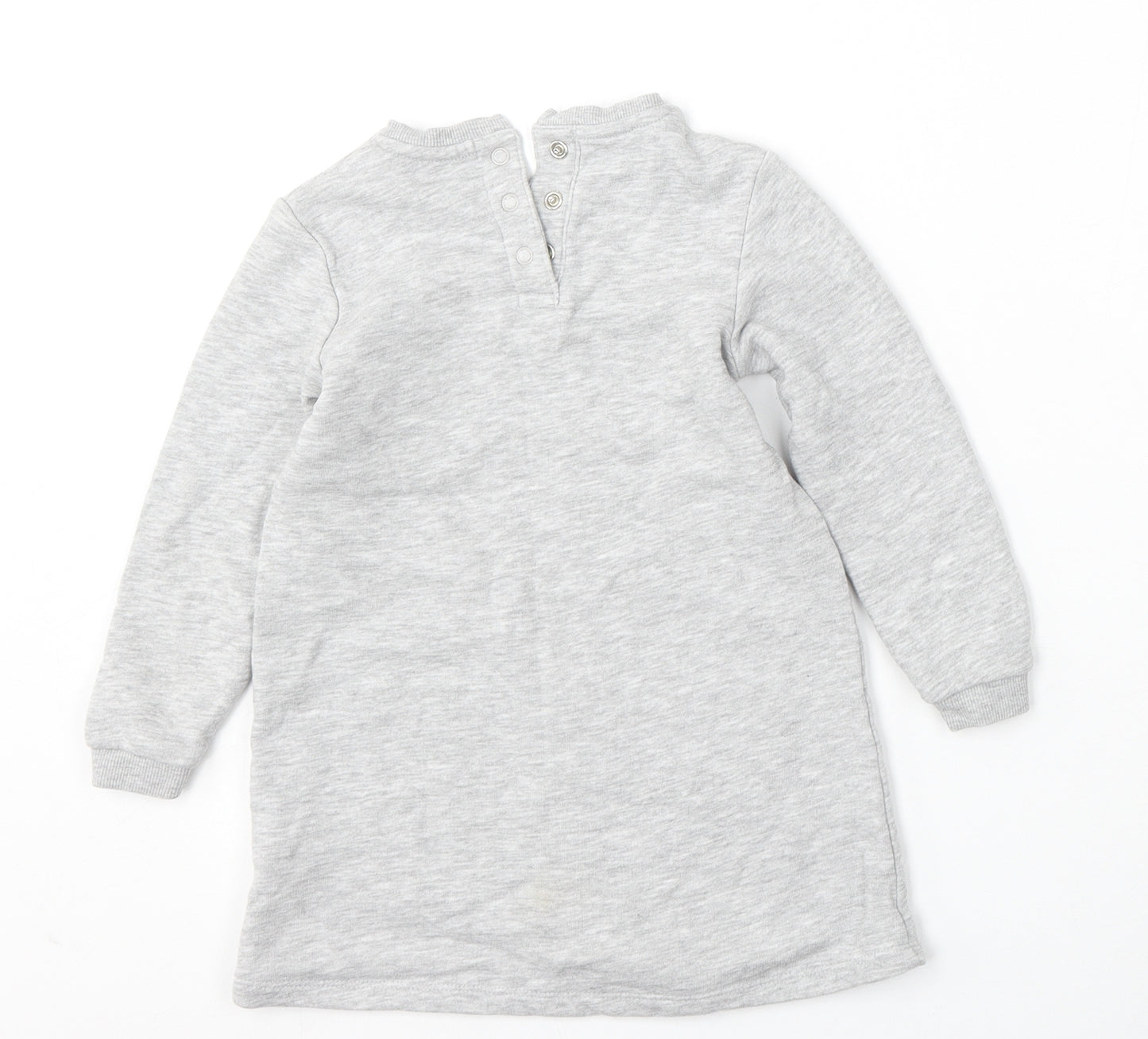 Marks and Spencer Girls Grey  Cotton Pullover Sweatshirt Size 2-3 Years