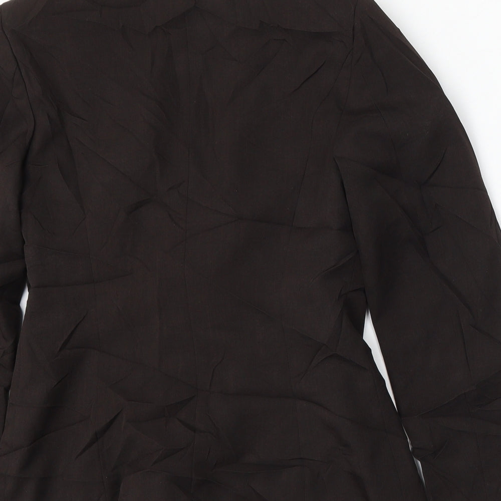 George Womens Brown  Polyester Jacket Suit Size 8