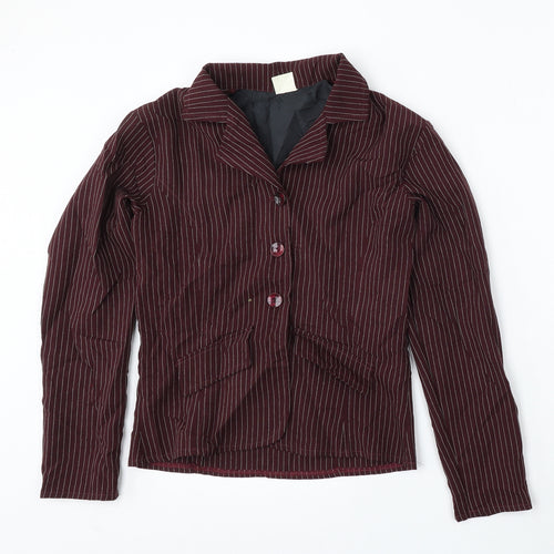 Freestyle Girls Red Striped  Jacket  Size 12-13 Years  Button - Blazer, Suit Jacket