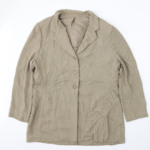 Berkertex Womens Beige  Polyester Jacket Suit Size 16