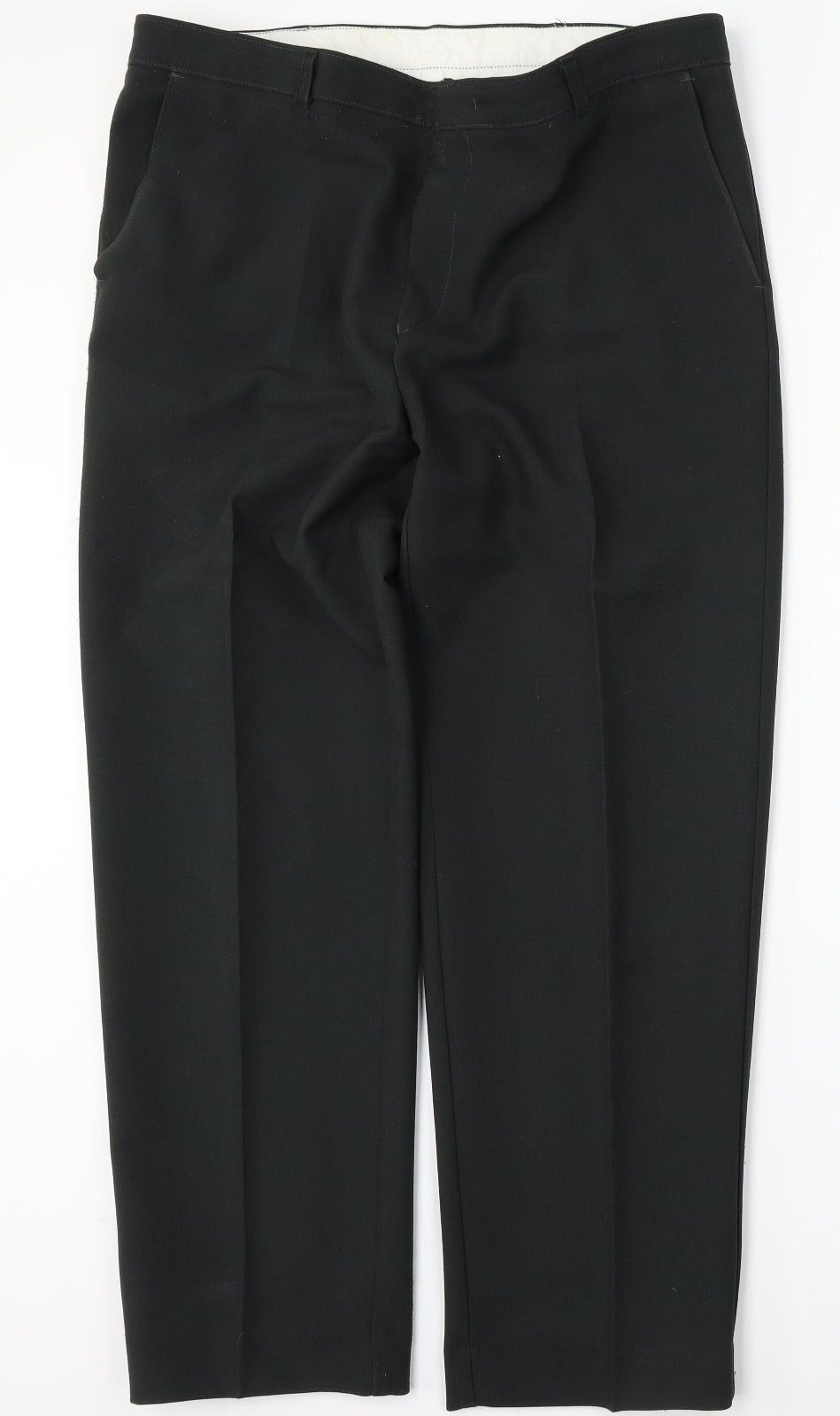Classic Mens Grey  Polyester Trousers  Size 40 L30 in Regular