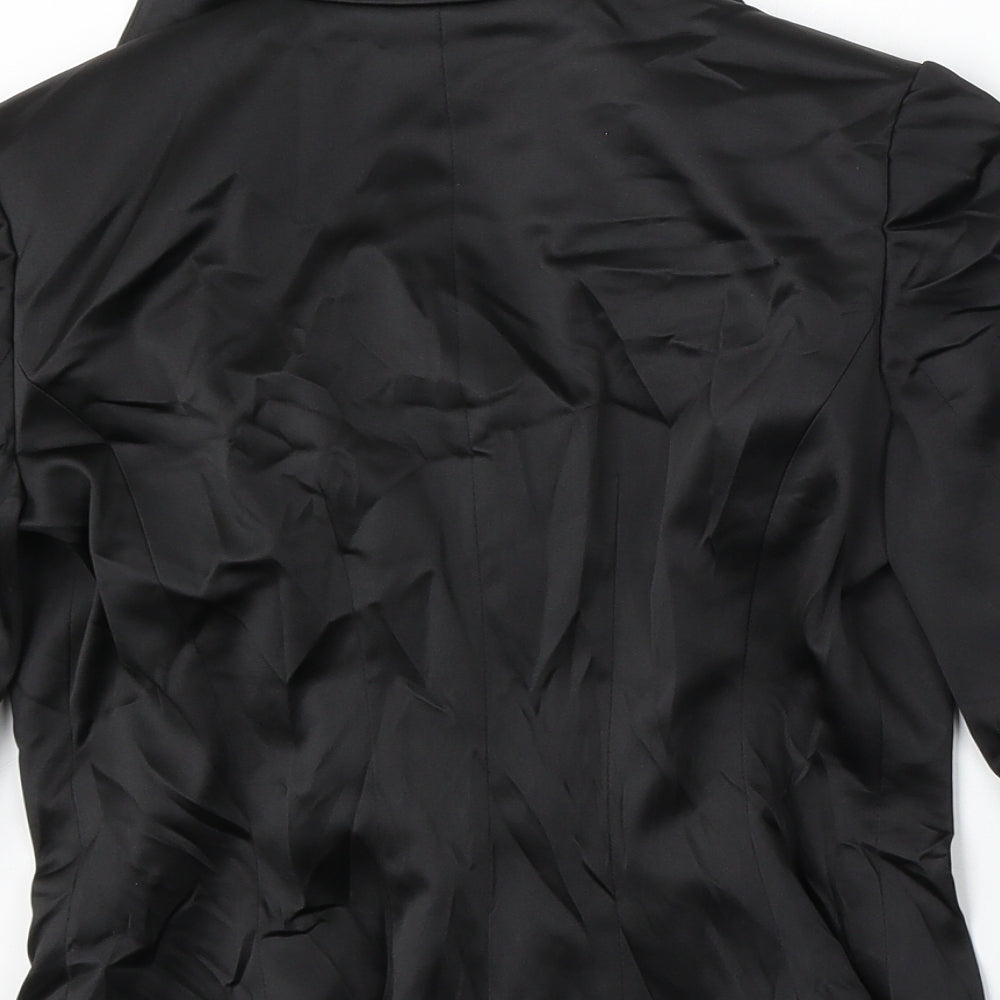 Debenhams Womens Black  Polyester Jacket Suit Size 8