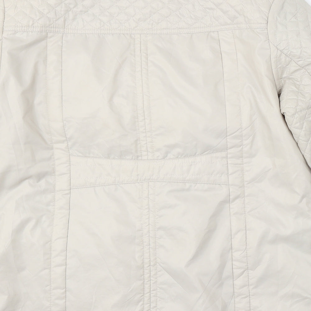 ISLE Womens Beige   Jacket  Size 12  Zip