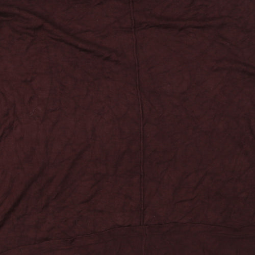 Preworn Womens Brown Round Neck  Viscose Pullover Jumper Size L
