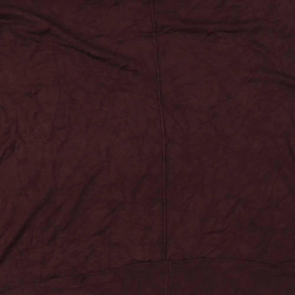 Preworn Womens Brown Round Neck  Viscose Pullover Jumper Size L