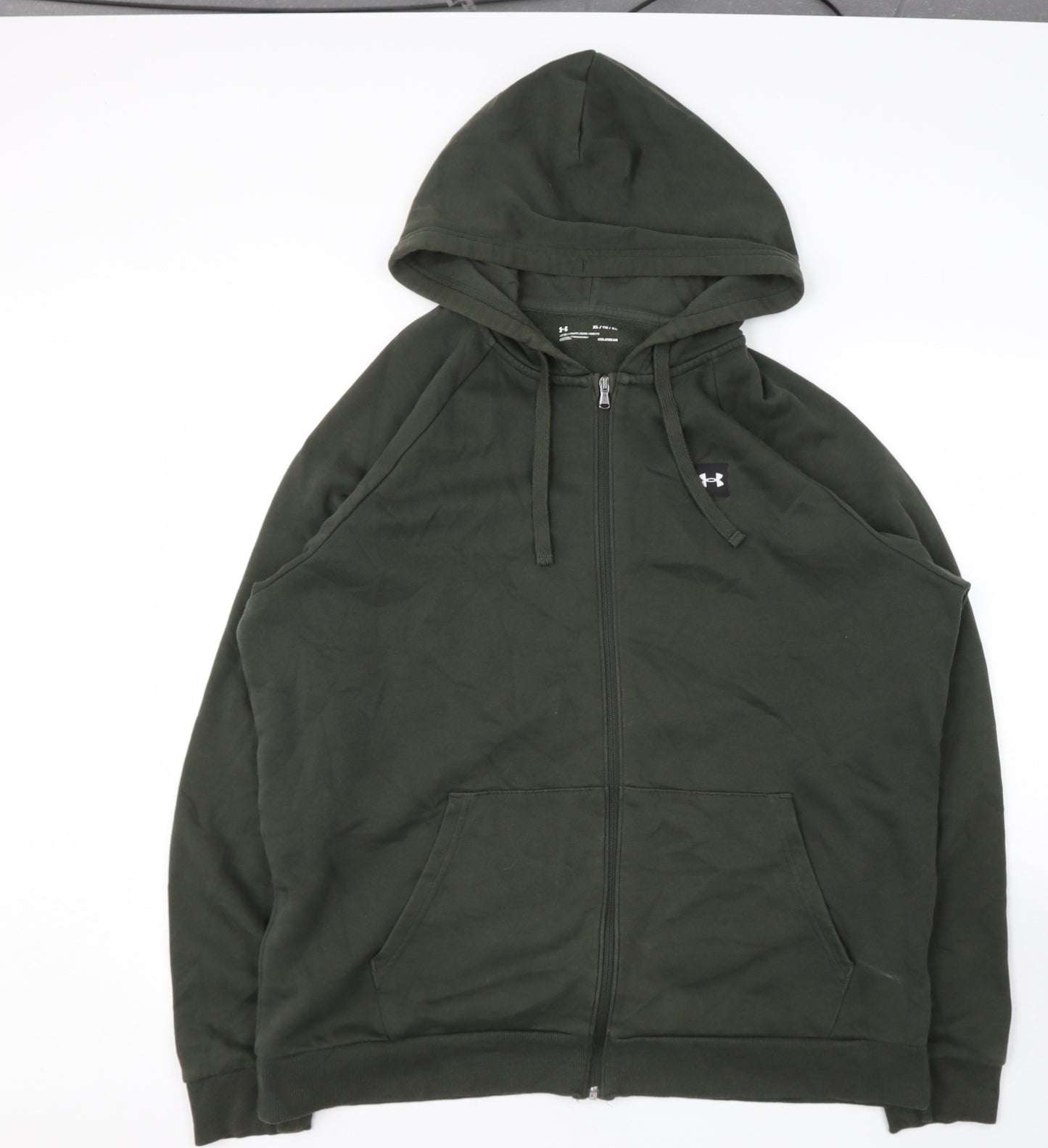 Under armour Mens Green  Polyester Pullover Hoodie Size XL