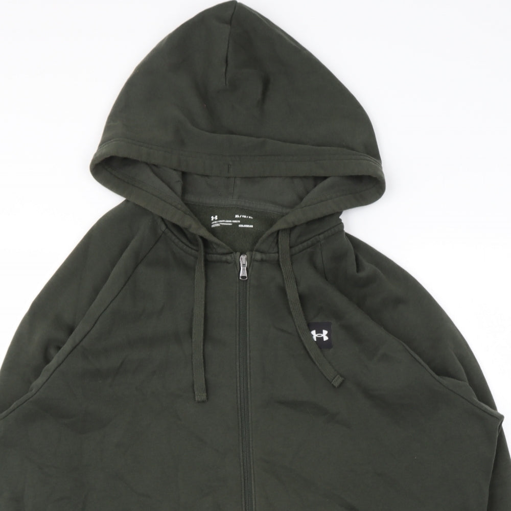 Under armour Mens Green  Polyester Pullover Hoodie Size XL
