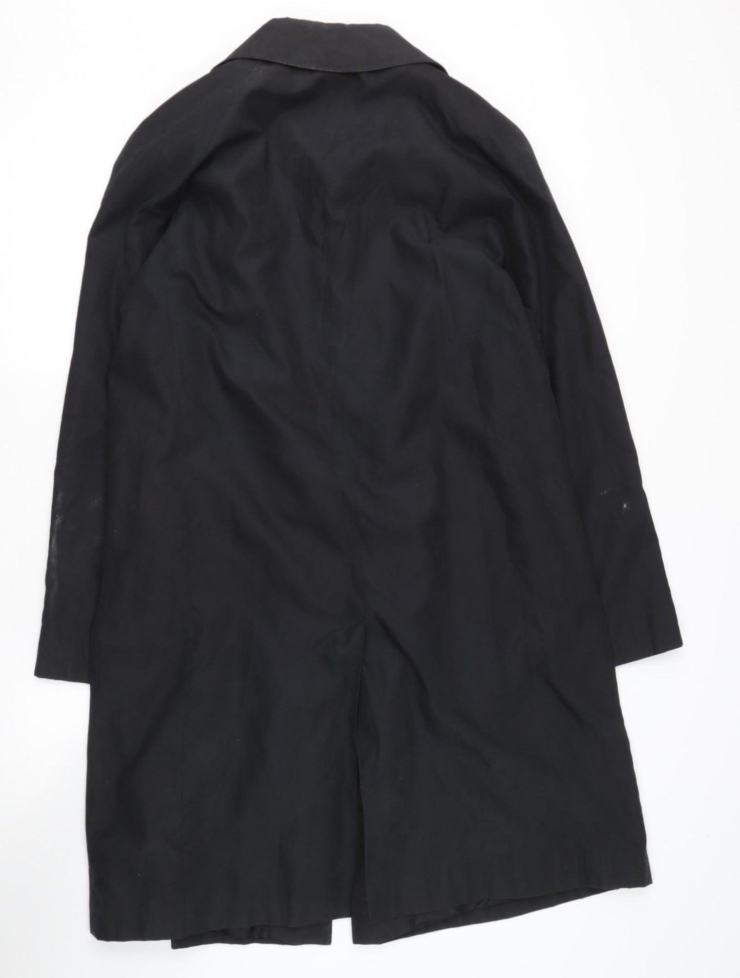 NuAge Womens Black   Trench Coat Jacket Size 14