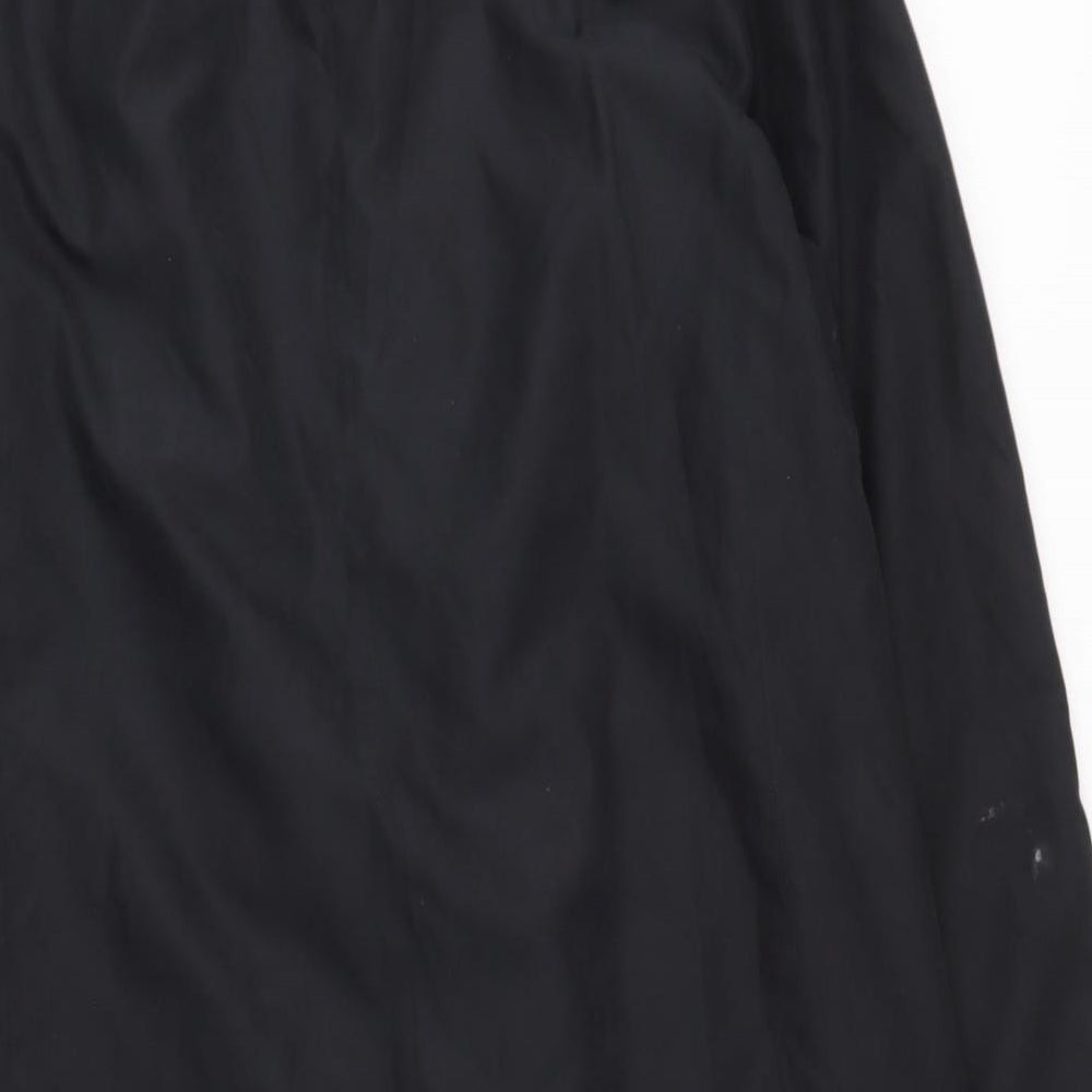 NuAge Womens Black   Trench Coat Jacket Size 14