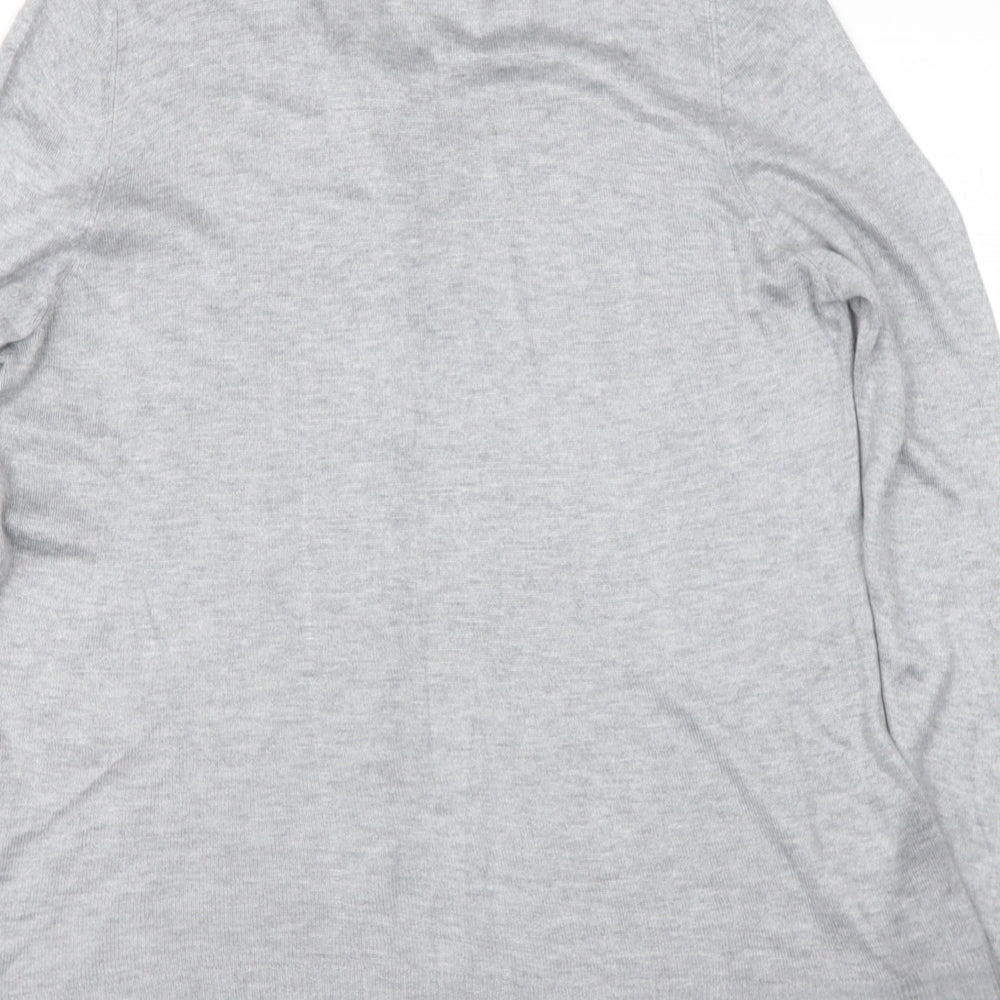 Primark Womens Grey V-Neck  Viscose Cape Jumper Size 18